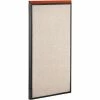 Interion By Global Industrial Interion® Deluxe Office Partition Panel, 24-1/4"W x 43-1/2"H, Tan