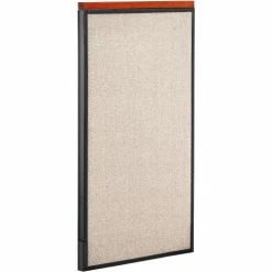 Interion By Global Industrial Interion® Deluxe Office Partition Panel, 24-1/4"W x 43-1/2"H, Tan