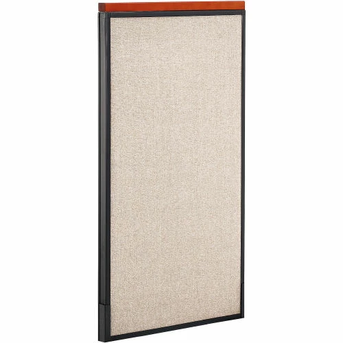 Interion By Global Industrial Interion® Deluxe Office Partition Panel, 24-1/4"W x 43-1/2"H, Tan