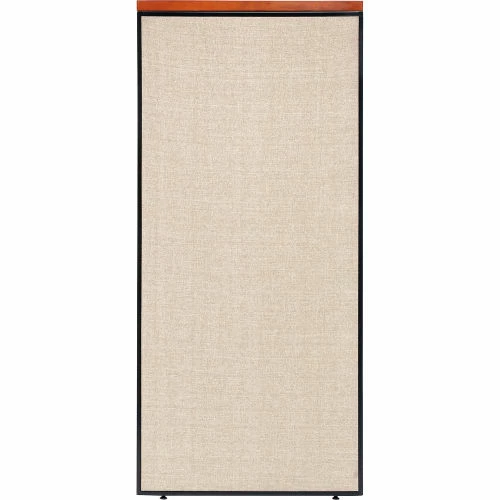 Interion By Global Industrial Interion® Deluxe Office Partition Panel, 24-1/4"W x 43-1/2"H, Tan - Image 2
