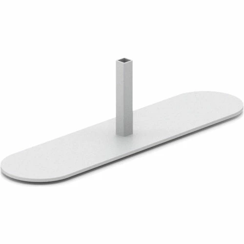 Global Industrial™ Cashier Shield 24"W X 24"H, With Racetrack Base, Silver - Image 3