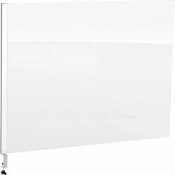 Global Industrial™ Cashier Shield 48"W X 36"H Add-On, With Center Clamp On Base, Silver