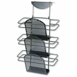 Fellowes® Partition Additions 3-Pocket Organizer, Black