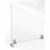 MooreCo Clear Acrylic 24"H x 23"W Center Clamp Acrylic Panel 4mm Thick