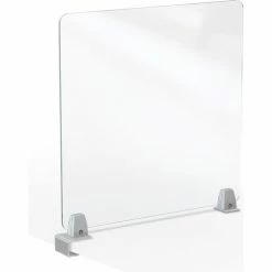 MooreCo Clear Acrylic 24"H x 23"W Center Clamp Acrylic Panel 4mm Thick