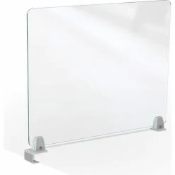 MooreCo Clear Acrylic 24"H x 29"W Center Clamp Acrylic Panel 4mm Thick