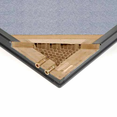 Interion By Global Industrial Interion® Pre-Configured Office Cubicle - 8'W x 8'D x 72"H - Starter Kit - Blue - Image 10