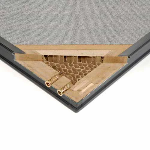 Interion By Global Industrial Interion® Mobile Office Partition Panel, 48-1/4"W x 45"H, Gray - Image 6