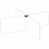Quantum School Table Divider, 4 Way, 47"W x 13"H, White Kraft