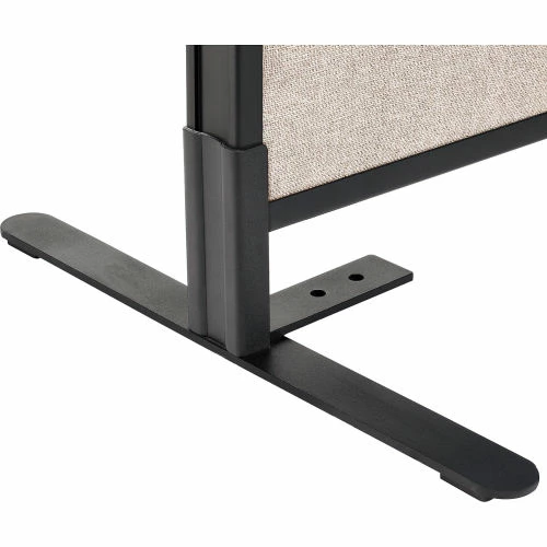 Interion By Global Industrial Interion® Freestanding Office Partition Panel, 24-1/4"W x 72"H, Tan - Image 4