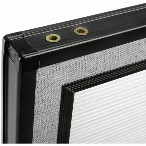 Interion By Global Industrial Interion® Office Partition Panel with Partial Window, 48-1/4"W x 42"H, Gray - Image 6