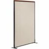 Interion By Global Industrial Interion® Deluxe Freestanding Office Partition Panel, 48-1/4"W x 61-1/2"H, Tan