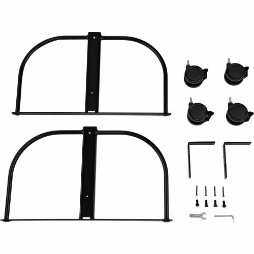 Interion By Global Industrial Interion® Deluxe Mobile Office Partition Panel with 2-Sided Whiteboard, 48-1/4"W x 65"H - Image 9