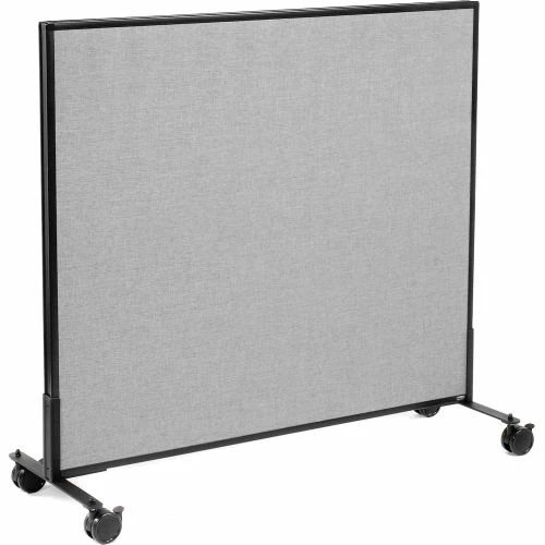 Interion By Global Industrial Interion® Mobile Office Partition Panel, 48-1/4"W x 45"H, Gray