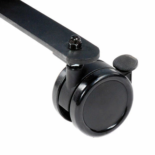 Interion By Global Industrial Interion® Mobile Office Partition Panel with Partial Window, 48-1/4"W x 63"H, Blue - Image 3