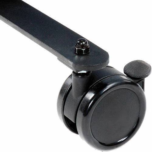 Interion By Global Industrial Interion® Mobile Deluxe Office Partition Panel with Partial Window, 60-1/4"W x 46-1/2"H, Tan - Image 3