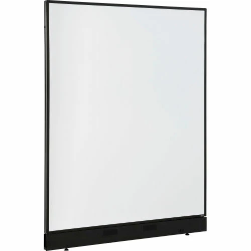 Interion By Global Industrial Interion® Office Partition Panel with Whiteboard and Pass-Thru Cable, 48-1/4"W x 64"H - Image 2