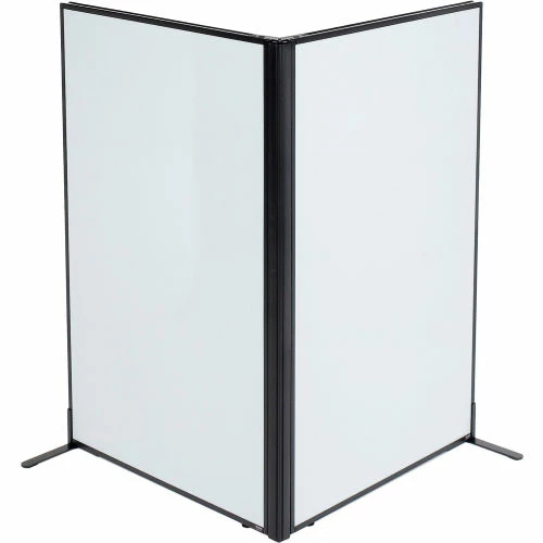 Interion By Global Industrial Interion® Freestanding 2-Panel Corner Room Divider with Whiteboard, 36-1/4"W x 60"H - Image 2