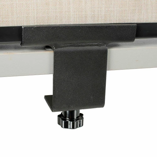 Interion By Global Industrial Interion® Universal Clamp-On Desk Partition - Frosted - Image 8