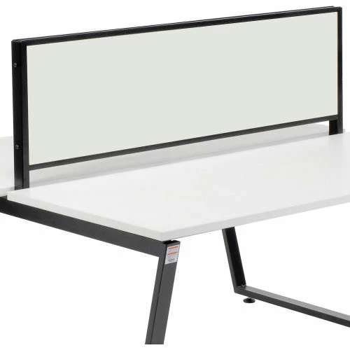 Interion By Global Industrial Interion® Magnetic Whiteboard Partition for Double Collaboration Desk - Image 5