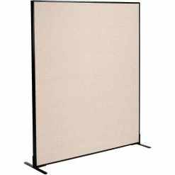 Interion By Global Industrial Interion® Freestanding Office Partition Panel, 60-1/4"W x 96"H, Tan