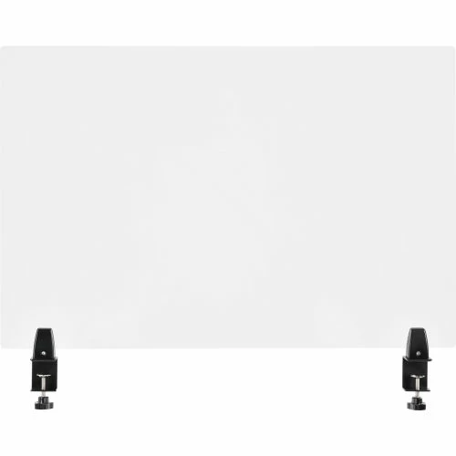 Interion By Global Industrial Interion® Mounted Clear Desk Divider, 36"W x 24"H - Image 2