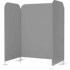 Global Industrial™ Vaccine & Wellness Booth, Stretched Fabric, Gray