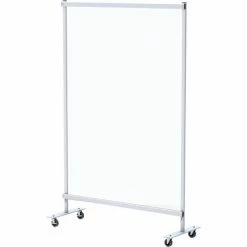 Global Industrial™ Clear Mobile Divider, Vinyl, 48"W x 72"H