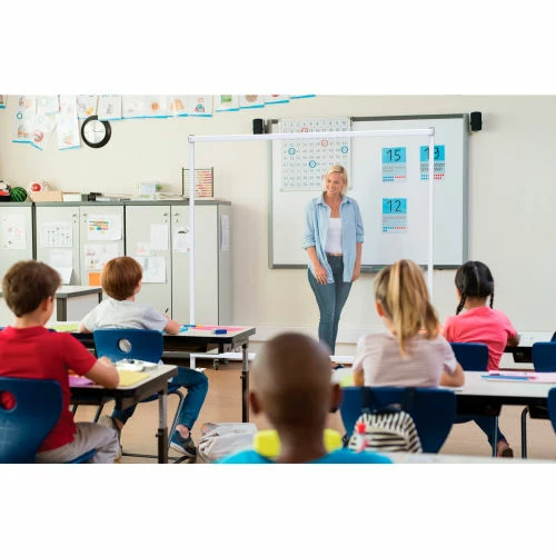 Global Industrial Clear Mobile Divider, Vinyl, 48"W x 72"H - Image 6