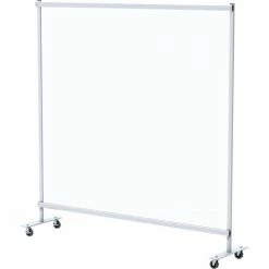 Global Industrial™ Clear Mobile Divider, Vinyl, 72"W x 72"H