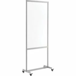 Global Industrial™ Clear Mobile Divider, Acrylic, 30"W x 75"H