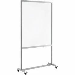 Global Industrial™ Clear Mobile Divider, Acrylic, 43"W x 75"H