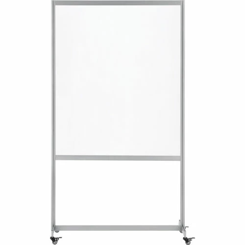 Global Industrial Clear Mobile Divider, Acrylic, 43"W x 75"H - Image 2