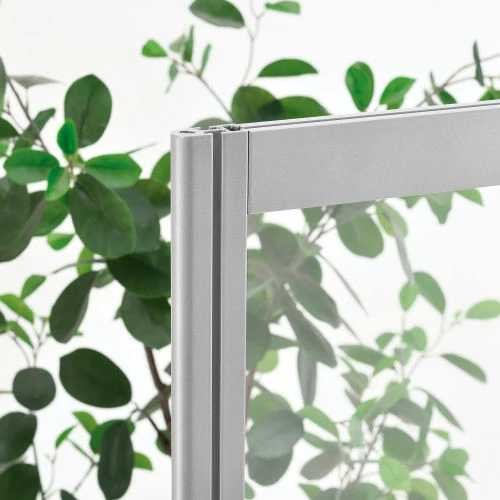 Global Industrial Clear Mobile Divider, Acrylic, 43"W x 75"H - Image 4