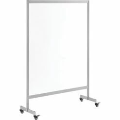 Global Industrial™ Clear Mobile Divider, Acrylic, 43"W x 60"H