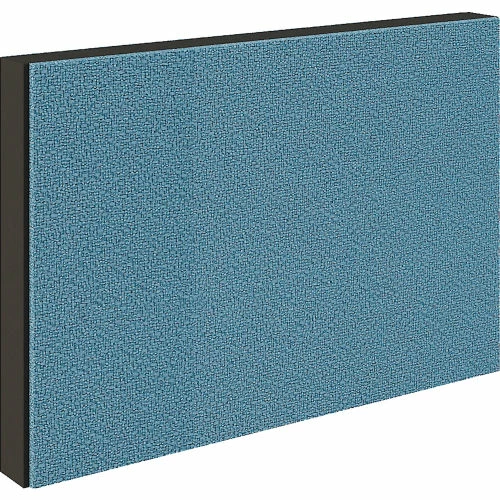 Interion By Global Industrial Interion® Modular Partition Stacking Panel with Fabric, 24"W x 16"H, Blue