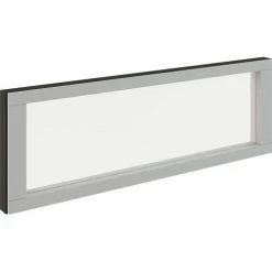 Interion By Global Industrial Interion® Modular Partition Stacking Panel with Glass, 48"W x 16"H