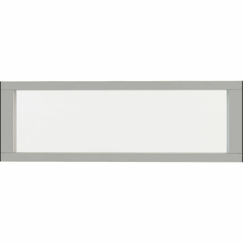 Interion By Global Industrial Interion® Modular Partition Stacking Panel with Glass, 48"W x 16"H - Image 2