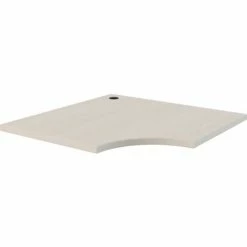 Interion By Global Industrial Interion® Modular Partition Corner Worksurface, 36"W x 24"D, White Ash