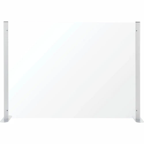 Interion By Global Industrial Interion® Acrylic Cashier Shield, 48"L x 36"H, Clear - Image 2