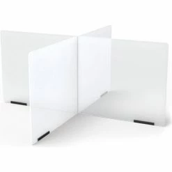 Jonti-Craft® See-Thru Table Divider Shields - 4 Station - 35-1/2"W x 35-1/2"D x 16"H