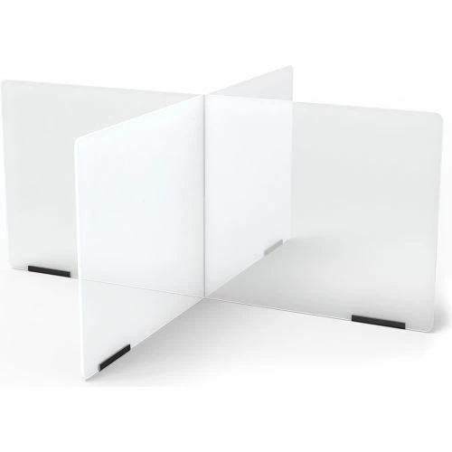 Jonti-Craft® See-Thru Table Divider Shields - 4 Station - 35-1/2"W x 35-1/2"D x 16"H