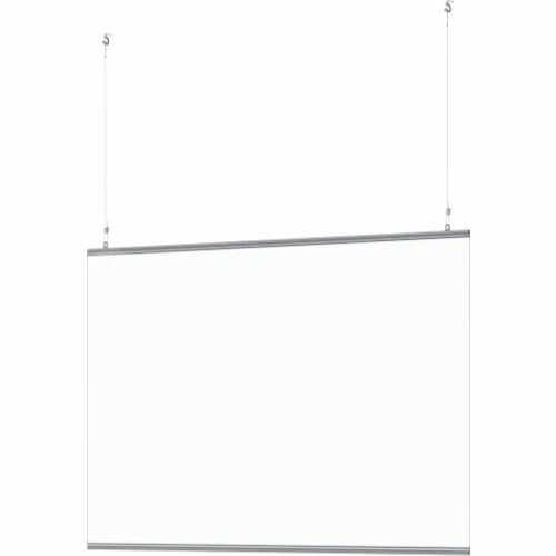 Global Industrial Ceiling Mounted Personal Safety Partition, 4'8"W x 3'H - Image 2