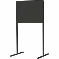 Built Systems Built System Freestanding Steel Partition, Single Panel, 40" x 72", Black
