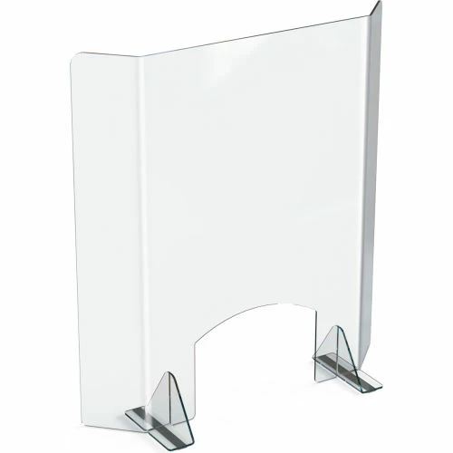 Braeside Displays HP-2030-HP Countertop Sneeze Guard, Acrylic 29-1/2"W x 29-1/2"H - Pkg Qty 2