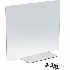 Braeside Displays HP-2432-BF Countertop Sneeze Guard, Acrylic 23-1/2"W x 30-1/2"H - Pkg Qty 2