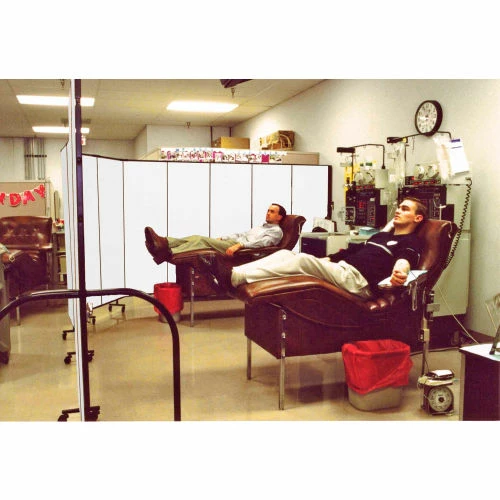 Screenflex Healthflex Portable Medical Privacy Screen, 3-Panel, Vinyl Coal - Image 8