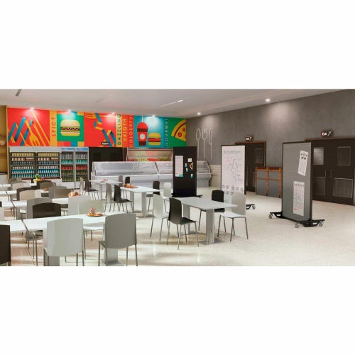 Screenflex Multi-Purpose Ballistic Panel - 6'6"H x 4'W - Designer Charcoal - Image 8