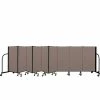 Screenflex Portable Room Divider 9 Panel, 4'H x 16'9"W, Fabric Color: Oatmeal