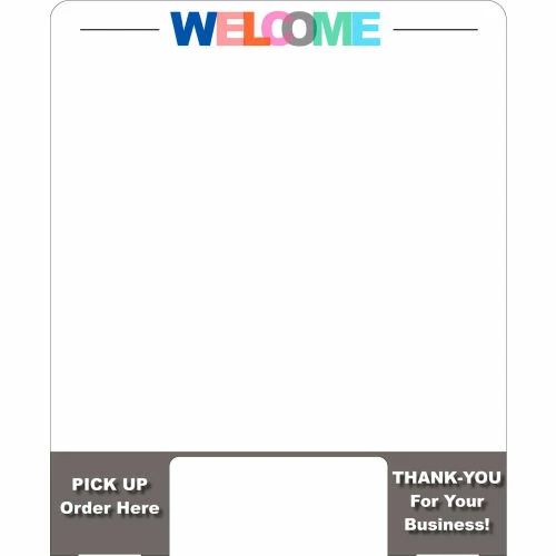 Vestil Cashier Guard, Polycarbonate 31"W x 28"H - Image 2